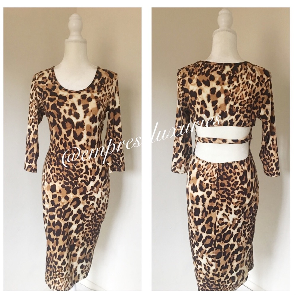 Leopard Print Dress✨✨ - Picture 1 of 4